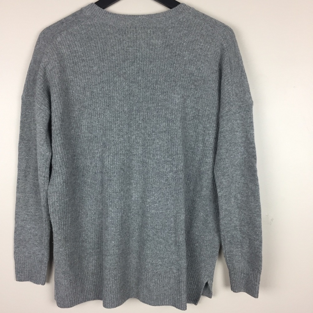 J. Crew Oversized V Neck Tunic Wool Sweater XS - Picture 5 of 6